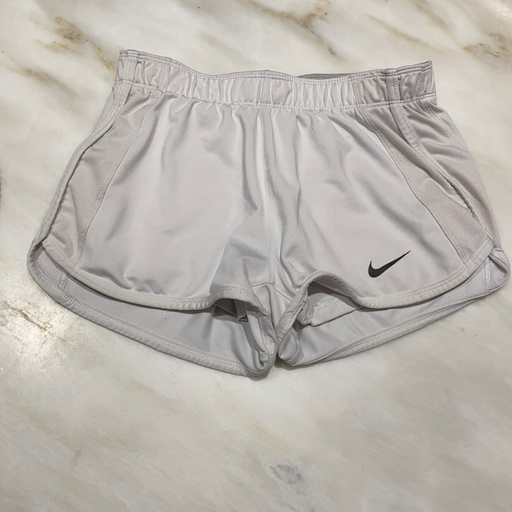 White Nike tennis shorts